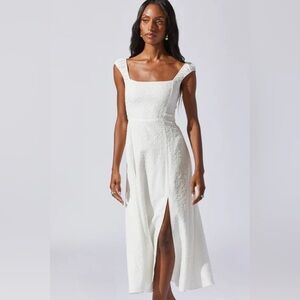 NWT Astr the Label white midi dress!